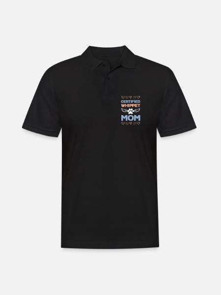 Zertifizierte Whippet Mama - Männer Poloshirt - Schwarz