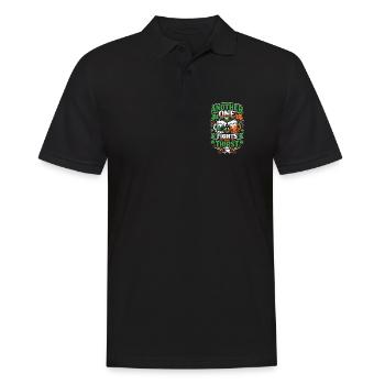 Un autre combat la soif | La Saint-Patrick - Polo Homme - noir - Devant - Kai (181cm)