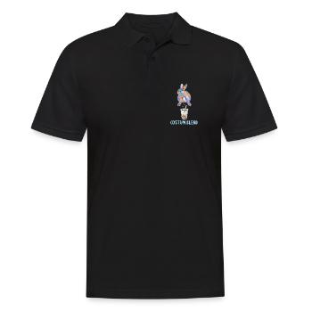 Bubble Tea Boba Drôle de Lapin mignon - Polo Homme - noir - Devant - Kai (181cm)