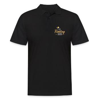 Firmling 2023 Firmung - Männer Poloshirt - Schwarz - Vorne - Kai (181cm)