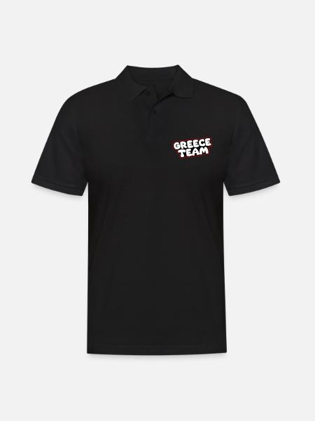 Greece Team - Men's Polo Shirt - black