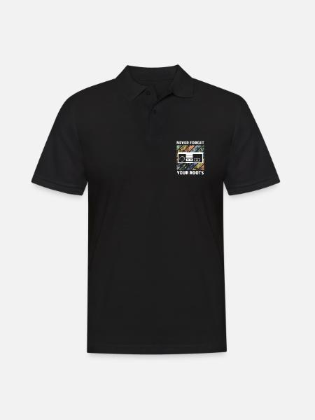 Gamer Controller Retrogamer Saying - Men's Polo Shirt - black