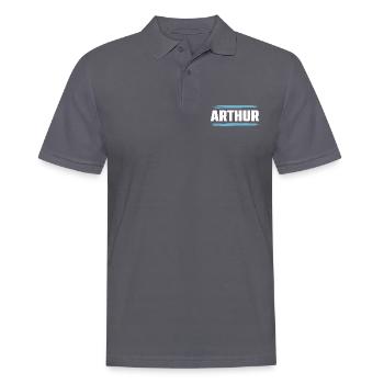 Arthur - Polo Homme - charbon - Devant - Nico (186cm)