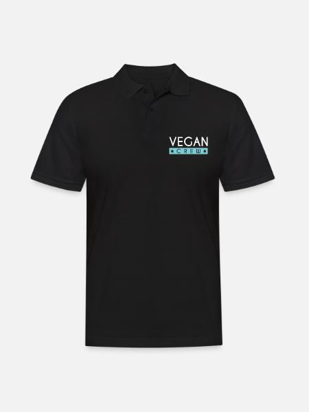 Vegan Crew - Men's Polo Shirt - black