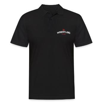 Wrestling Team - Männer Poloshirt - Schwarz - Vorne - Kai (181cm)