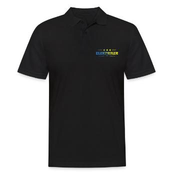 Elektriker Beruf - Männer Poloshirt - Schwarz - Vorne - Kai (181cm)