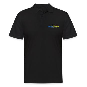 Steuerberater Beruf - Männer Poloshirt - Schwarz - Vorne - Kai (181cm)