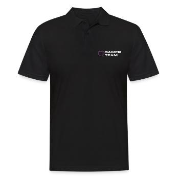 Cœur de l’équipe de joueurs - Polo Homme - noir - Devant - Kai (181cm)