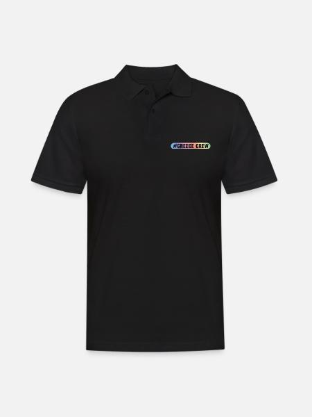 Greece Crew - Men's Polo Shirt - black