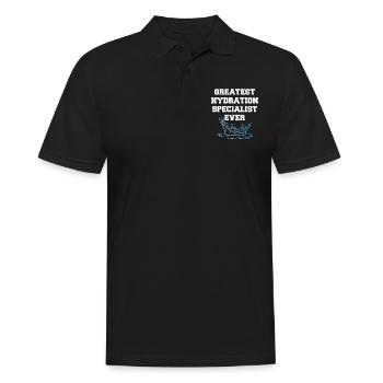 Greatest Hydration Specialist Ever - Men's Polo Shirt - black - Front - Kai (181cm)