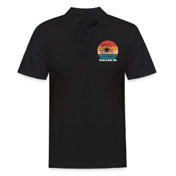 Pollen Allergy Time Shirt Hay Fever - Men's Polo Shirt - black - Front - Kai (181cm)