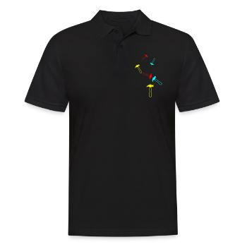 Symbole du marteau - Polo Homme - noir - Devant - Kai (181cm)