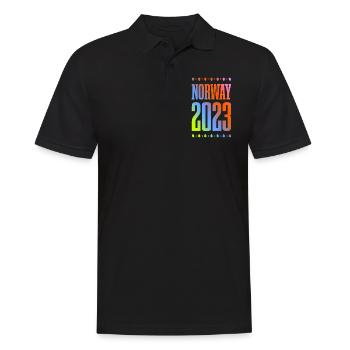Norway 2023 - Männer Poloshirt - Schwarz - Vorne - Kai (181cm)
