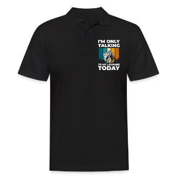 Leopard Hunting Jaguar Animal Welfare - Men's Polo Shirt - black - Front - Kai (181cm)