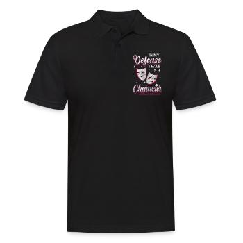 Drama Theater Spotlight Whining - Men's Polo Shirt - black - Front - Kai (181cm)
