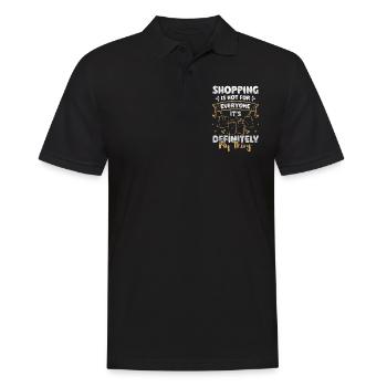 Shopping Shop Seeks Shopping Mall - Men's Polo Shirt - black - Front - Kai (181cm)