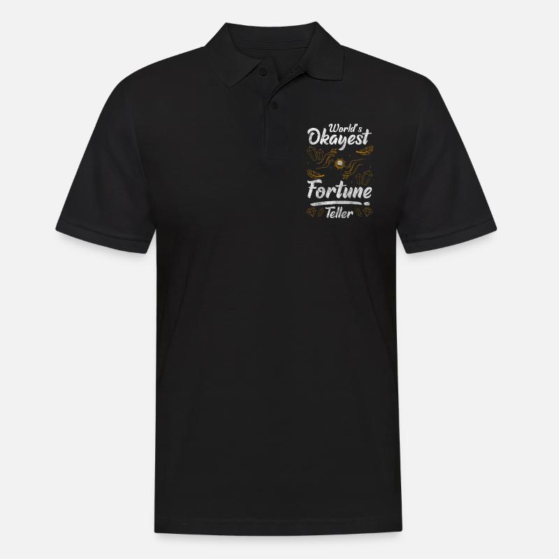 Wahrsager Zukunft Tarotkarten Erzähler - Männer Poloshirt - Schwarz