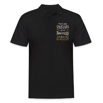 Reich Euro Kapitalismus - Männer Poloshirt - Schwarz - Vorne - Kai (181cm)