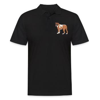 German Boxer Dog Dog Lovers Gift - Men's Polo Shirt - black - Front - Kai (181cm)
