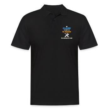 Si claude ne peut pas réparer - Polo Homme - noir - Devant - Kai (181cm)