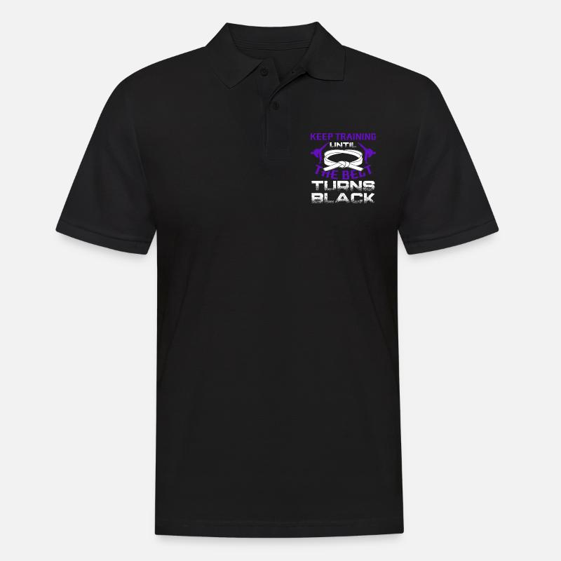 Taekwondo training - Männer Poloshirt - Schwarz