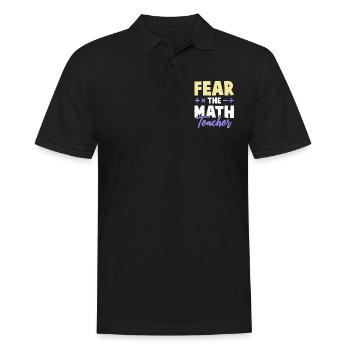 math teacher - Men's Polo Shirt - black - Front - Kai (181cm)