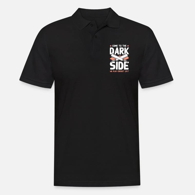cricket dark side - Männer Poloshirt - Schwarz