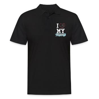 J’aime mes couples de copains - Polo Homme - noir - Devant - Kai (181cm)