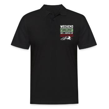 snowboarding wochenende - Männer Poloshirt - Schwarz - Vorne - Kai (181cm)