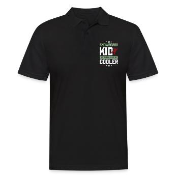 snowboard junge - Männer Poloshirt - Schwarz - Vorne - Kai (181cm)