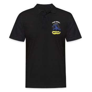 ice hockey sport goalie - Männer Poloshirt - Schwarz - Vorne - Kai (181cm)
