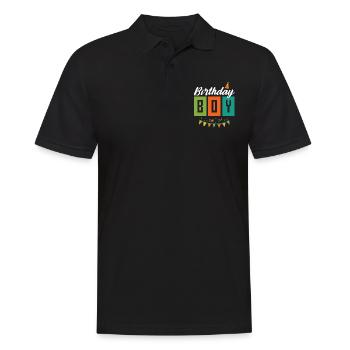 Geburtstags Junge - Männer Poloshirt - Schwarz - Vorne - Kai (181cm)