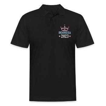 Indonésie 2023 - Polo Homme - noir - Devant - Kai (181cm)