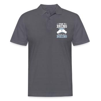 Boîtes de boxe - Polo Homme - charbon - Devant - Nico (186cm)