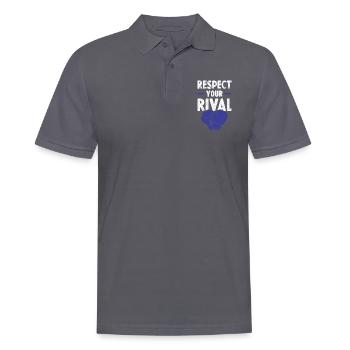 Boxing Respect - Men's Polo Shirt - charcoal grey - Front - Nico (186cm)