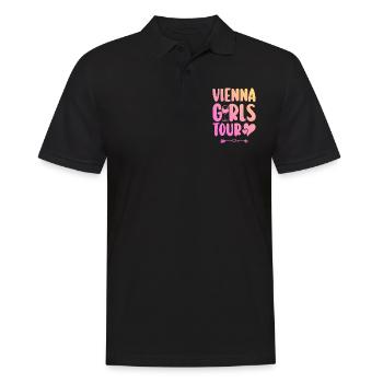 Vienna Party Team Wien - Men's Polo Shirt - black - Front - Kai (181cm)