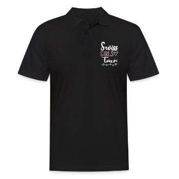 Tour de Suisse pour les filles - Polo Homme - noir - Devant - Kai (181cm)
