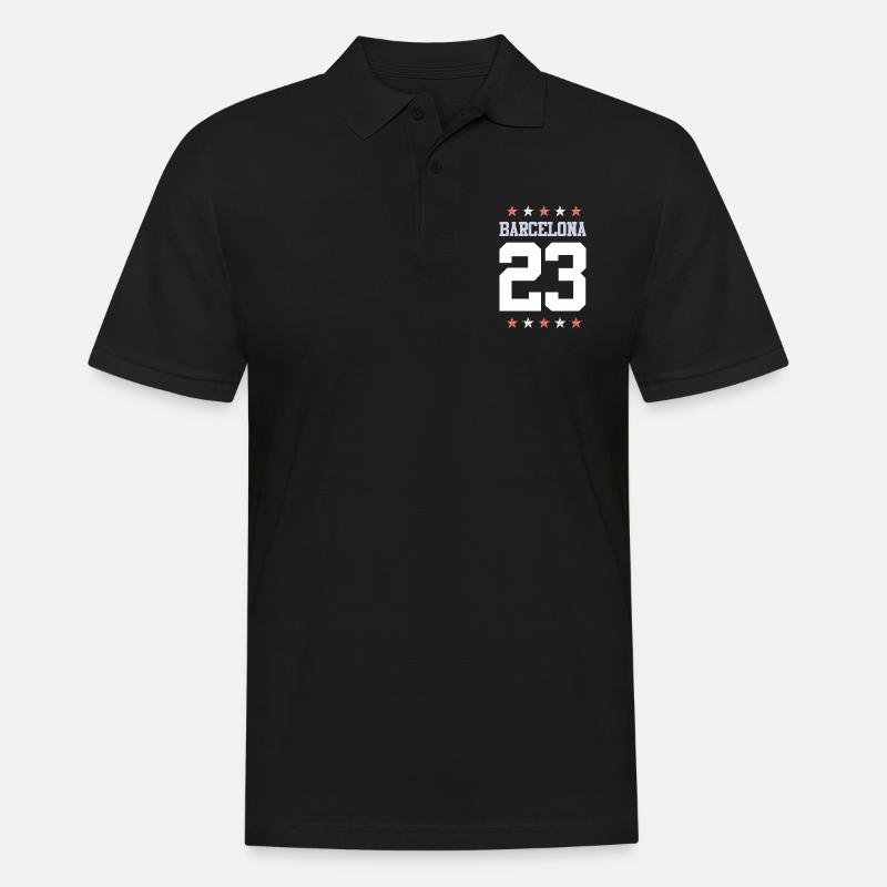 Barcelone 23 - Polo Homme - noir
