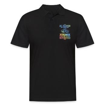 Meilleure moto de maman - Polo Homme - noir - Devant - Kai (181cm)