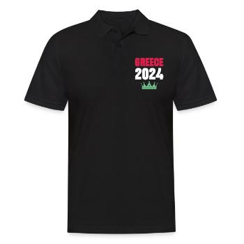 Jours fériés Grèce 2024 - Polo Homme - noir - Devant - Kai (181cm)