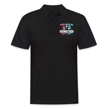 Rosa oder blaue Patin liebt dich - Patin - Männer Poloshirt - Schwarz - Vorne - Kai (181cm)