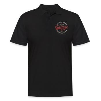 Vintage 1974 Cadeau D'anniversaire 1974 Rétro 1974 - Polo Homme - noir - Devant - Kai (181cm)