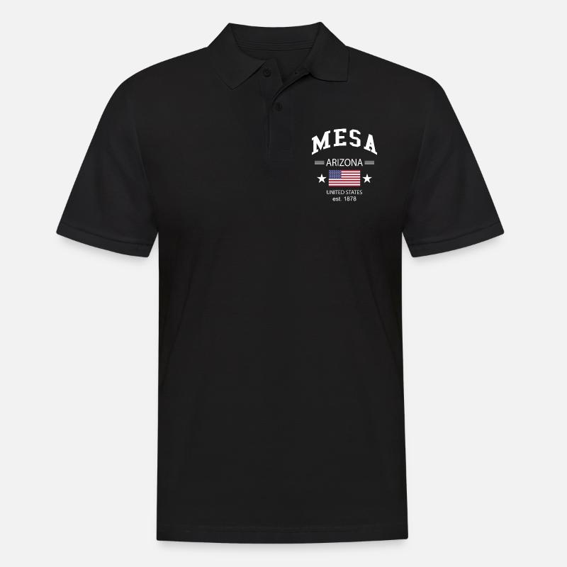 Mesa - Männer Poloshirt - Schwarz