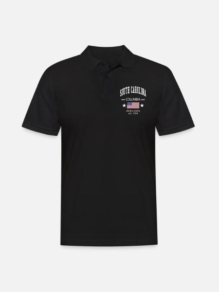 South Carolina - Men's Polo Shirt - black