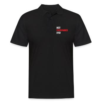 Best Programmer ever Funny Coder Quote - Men's Polo Shirt - black - Front - Kai (181cm)