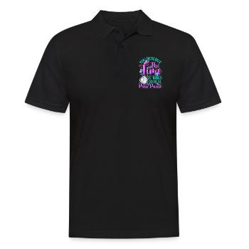 Healing Heal Health Healthcare Relax Therapy Time - Men's Polo Shirt - black - Front - Kai (181cm)