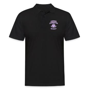 Choose Cremation Funny Sayings - Men's Polo Shirt - black - Front - Kai (181cm)