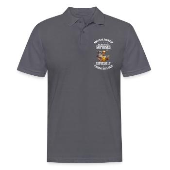Erneuerbare Nukleare Spruch für Nukleartechnik - Männer Poloshirt - Anthrazit - Vorne - Nico (186cm)