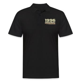 Né en 1996 Vintage 1996 Anniversaire Rétro 1996 - Polo Homme - noir - Devant - Kai (181cm)