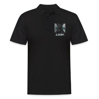 Illusion Alien Pixel Verlauf Illusions - Männer Poloshirt - Schwarz - Vorne - Kai (181cm)